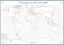 carte du monde a personnaliser